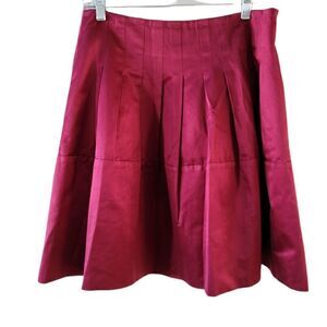 BCBG MAXAZRIA Pleated Flair Mini Skirt